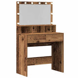 Dressing Table Old Wood 80 x 41 x 134.5 cm Engineered Wood 871537
