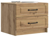 Bedside Cabinet Artisan Oak 43 x 34.5 x 44.5 cm Engineered Wood 895693