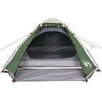 ZNTS Camping Tent Dome 2-Person Green Waterproof 94765