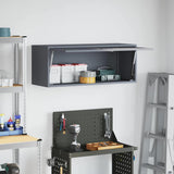 Wall Cabinet for Garage with Gas-lift Door Anthracite 883274