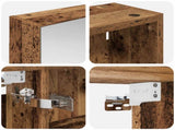Bathroom Cabinet Set 3 pcs 140 x 14.5 x 70 cm Engineered wood 3403782