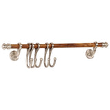 Coat Rack Wall Mounted 75x15 cm Aluminium 357836