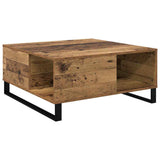 Coffee Table Old Wood 80 x 80 x 36.5 cm Engineered Wood 881669