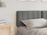 Upholstered Headboard Brown and Light Grey 120 cm 880188