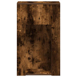 Computer Tower Stand with Drawer Smoked Oak 30x44x74 cm 858735