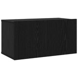 TV Cabinet Set Wall-mounted Black Oak Engineered Wood 3393463