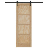 Sliding Door ORKDAL Brown 73.5 x 211 cm Solid Pine Wood 3333664