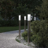Bollard Lights 3 pcs 80 cm Stainless Steel IP44 4006050
