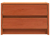 Bedside Tables Wax Brown 40 x 30.5 x 35.5 cm Pine Wood 863949