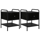 Bedside Cabinet 2 pcs Black Oak 35 x 36.5 x 47 cm 8007660