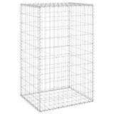 147812 Gabion Wall with Covers Galvanised Steel 60x50x100 cm