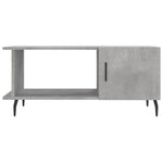 ZNTS Coffee Table Concrete Grey 90x50x40 cm Engineered Wood 829504