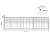 Gabion with 5 mm Wire and 10x10 cm Mesh 300x50x100 cm 3465216