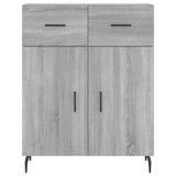 Highboard Grey Sonoma 69.5x34x180 cm Engineered Wood 3198167