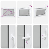 Basement Window "RISOR" 90x50 cm Tilt&Turn DIN Left White 4108358