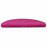 Stair Mats 15 pcs 65x21x4 cm Pink Half Round Large 322381