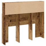 Headboard Cabinet Old Wood 120x19x103.5 cm Engineered Wood 856866
