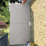 Collapsible Terrace Side Awning Cream 400x200 cm 44570