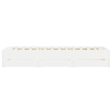 Bed Frame with Drawers without Mattress White 100x200 cm 3207287