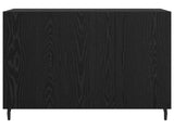Sideboard Black Oak 90 x 34 x 80 cm Engineered Wood 879588