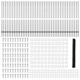 Welded Wire Fence 100 x 1.5 m PVC-Coated Steel Grey 3336941