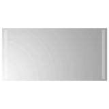 LED Bathroom Mirror Transparent 80 x 40 cm Tempered Glass 42045797