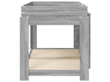 Bunk Bed for Kids Grey Sonoma 75 x 190 cm Engineered Wood 3410544