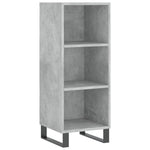 Highboard Concrete Grey 34.5x34x180 cm Engineered Wood 3199389