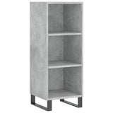 Highboard Concrete Grey 34.5x34x180 cm Engineered Wood 3199389