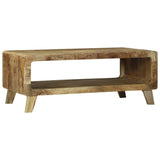 Coffee Table Brown 90 x 50 x 35 cm Solid Mango Wood 4104533