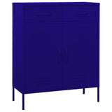 Storage Cabinet Navy Blue 80x35x101.5 cm Steel 336154