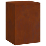 Plant Stand 3 pcs Rusty Weathering Steel 865833
