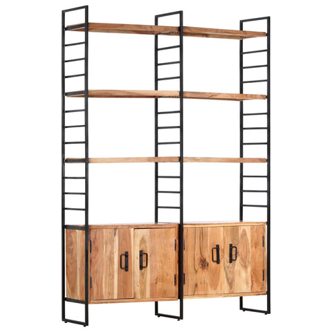 4-Tier Bookcase 124x30x180 cm Solid Acacia Wood 284416