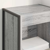 Book Cabinet Grey Sonoma 40 x 30 x 155 cm Engineered Wood 886375