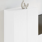 TV Wall Cabinet White 59.5 x 31 x 100 cm Engineered Wood 892369