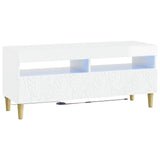 5 Piece LED TV Cabinet High Gloss White Engineered Wood 3416762