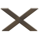 Coffee Table Legs X-Shaped 2 pcs Natural Steel 70x cm Steel 4012967