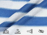 Sunshade Sail Blue and White 4 / 5 x 4 m HDPE 42032924