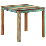 ZNTS Dining Table 82x80x76 cm Solid Reclaimed Wood 337267