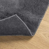 ZNTS Rug HUARTE Short Pile Soft and Washable Anthracite 80x150 cm 374995