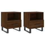 Bedside Cabinets 2 pcs Brown Oak 40x35x47.5 cm Engineered Wood 827499