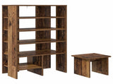 Shoe Cabinet with Shelf 2 pcs Old Wood Engineered Wood 8000386