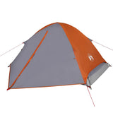 Camping Tent Dome 2-Person Grey and Orange Waterproof 94645