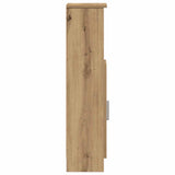 Bathroom Cabinet with Roll Holder Artisan Oak 20.5x22x90 cm 858505