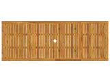 9-Piece Garden Dining Set 9 pcs Natural Solid Acacia Wood 3434627
