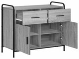 Sideboard Grey Sonoma 73 x 33 x 81 cm Engineered Wood 8013833