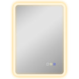 70 x 50cm LED Bathroom Mirror, with Bluetooth - Silver Tone T3398P344760