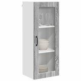 Wall Glass Cabinet PORTO Grey Sonoma 40 x 31 x 100 cm 885451