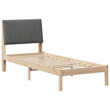 Bed Frame with Headboard Brown 80 x 200 cm Solid Pine Wood 878920