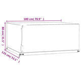 Garden Furniture Covers 2 pcs 8 Eyelets 180x135x80 cm Rectangular 3155348
